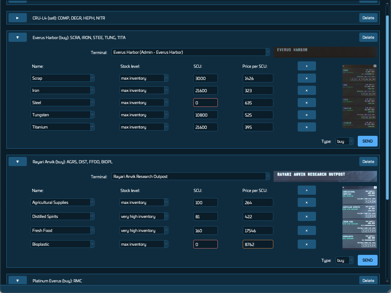 Application Usage Screenshot